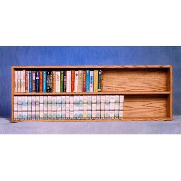 Wood Shed Wood Shed 208-4 W Solid Oak Wall or Shelf Mount DVD-VHS tape-Book Cabinet 208-4 W - main